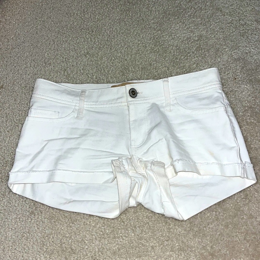 White Jean Shorts